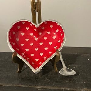 Inspired Generations Silver Toned Heart Bowl and Spoon